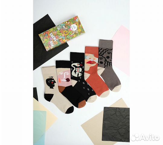 Носки Funfur Abstract в наборе 5 пар