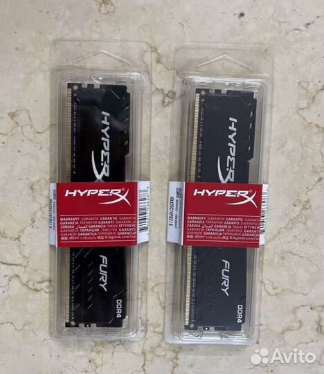 Ddr4 Kingston HyperX fury 16gb (8gbx2) Новые