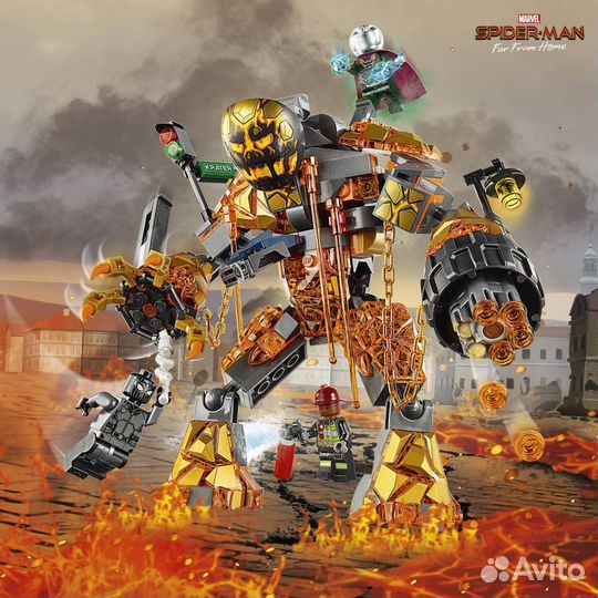 Конструктор Super Hero Бой с расплавленным человек