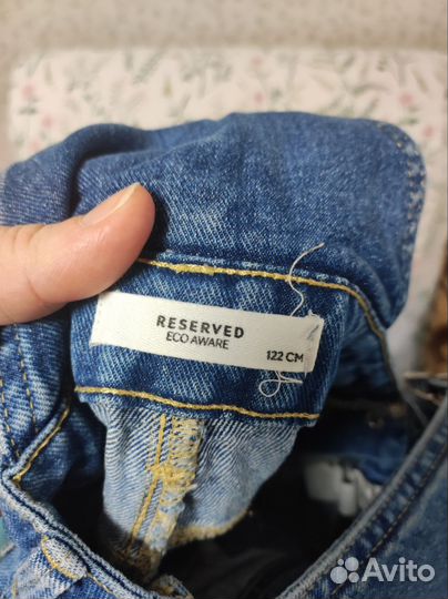 Джинсовый комбинезон для девочки 122