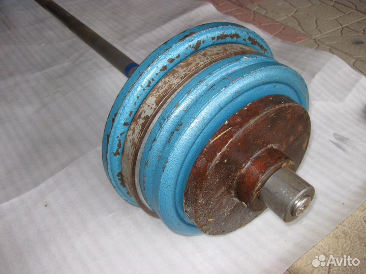 Продам штангу с металл.блинами 72,78,90 кг