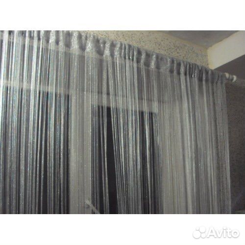 Шторы тюль нити кисея с люрексом разн цвета