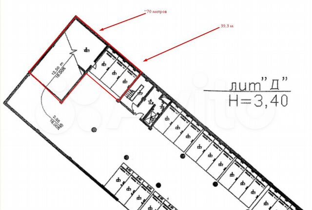 Свободного назначения, 80 м²