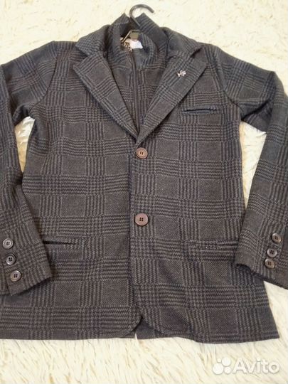 Пиджак на мальчика трикотаж рост 140