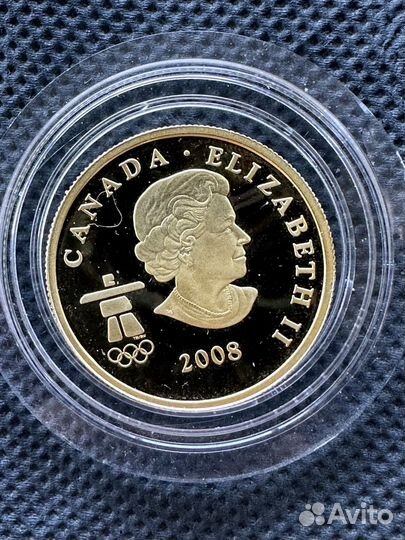 Монета Золото Канада Цветная Ванкувер