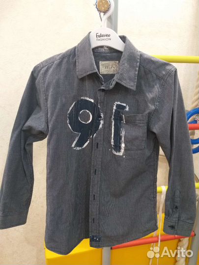 Рубашки джинсовые для мальчика рост 134