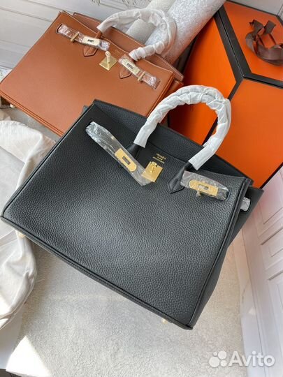 Сумка hermes birkin 35 натуральная кожа