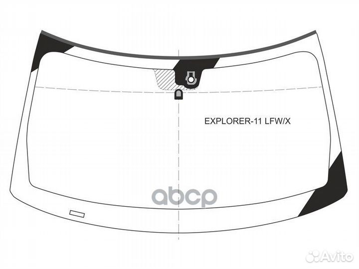 Стекло лобовое + дд ford explorer 11-19 explore