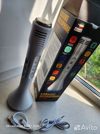 Караоке микрофон детский