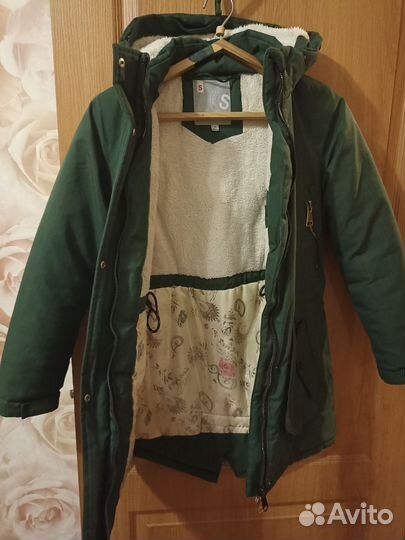Парка зимняя на девочку р-р 158