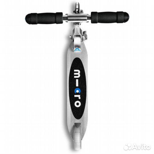 Самокат Micro Sprite LED Серебристый