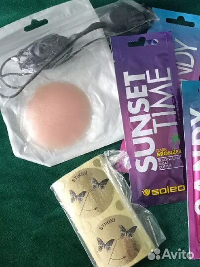 Все для солярия,бронзатор,крем,стики,очки