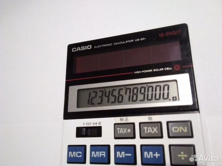 Калькулятор Casio 1990 год. Винтаж. Япония