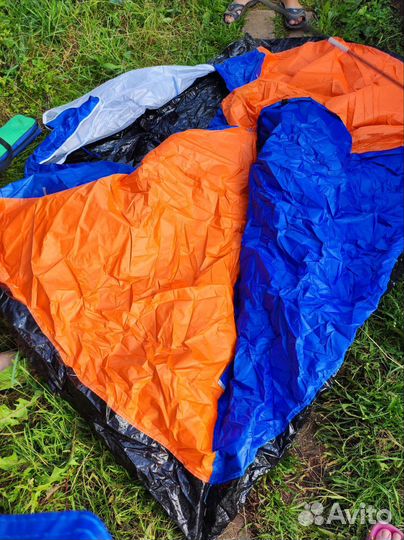 Палатка, спальник и коврик
