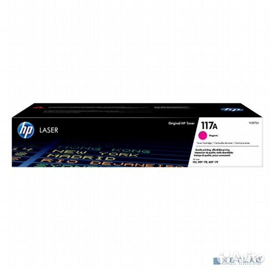 HP W2073A Картридж 117A лазерный, пурпурный (700ст