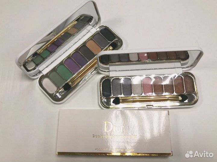 Тени для век Dior 9 Color Eyebrow Powder Диор