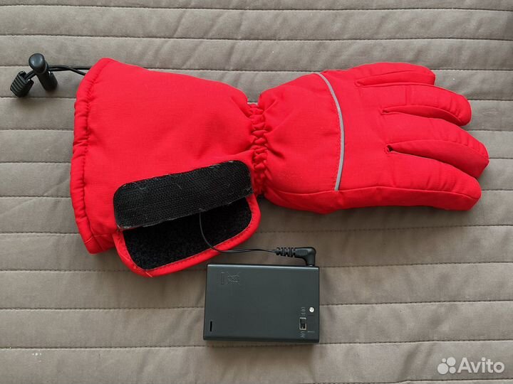 Перчатки xs с подогревом на батарейках