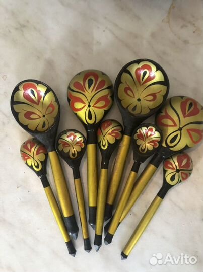 Деревянная посуда хохлома