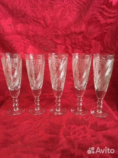 Фужеры хрустальные лзхс