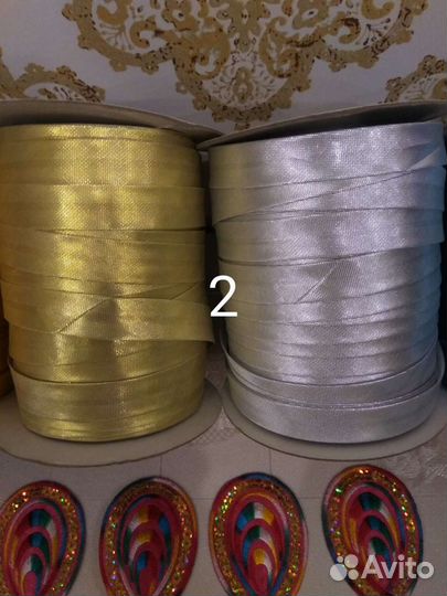 Тесьма, косая бейка, аппликации