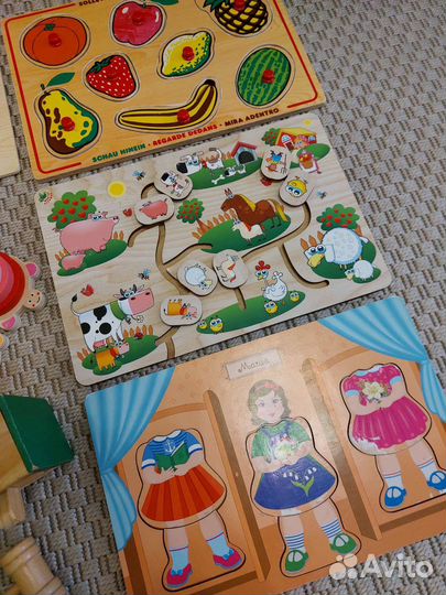 Развивающие игрушки деревянные