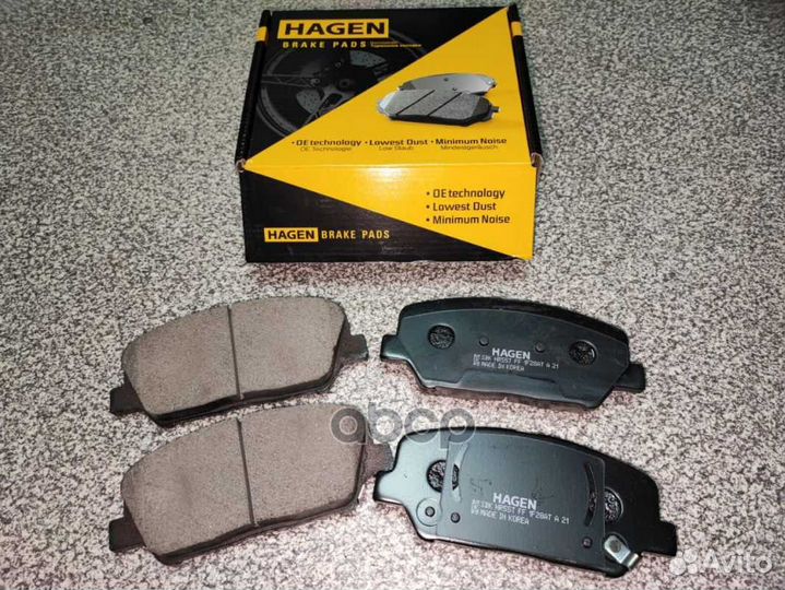 Колодки торм.дисковые hagen hyundai KIA grande