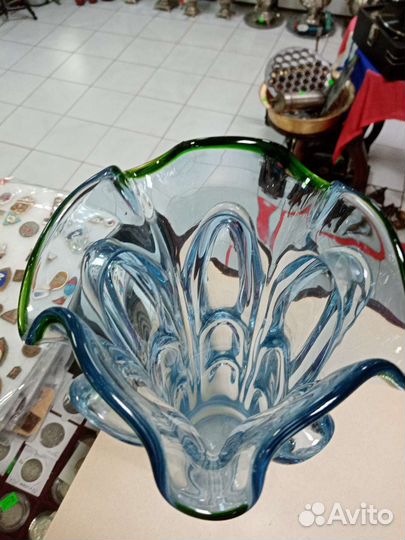 Ваза цветное стекло