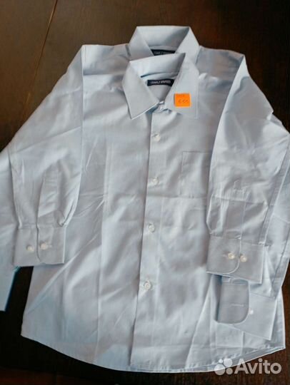 Рубашки новые синего цвета для мальчиков