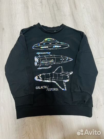 Джоггеры утепленные и свитшот на мальчика р 134