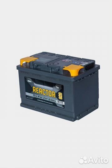 Аккумулятор 6ст-75 аком reactor