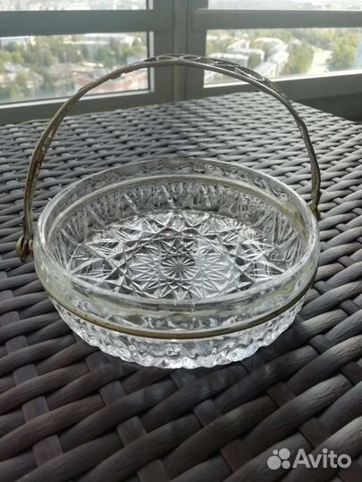 Хрустальная конфетница СССР