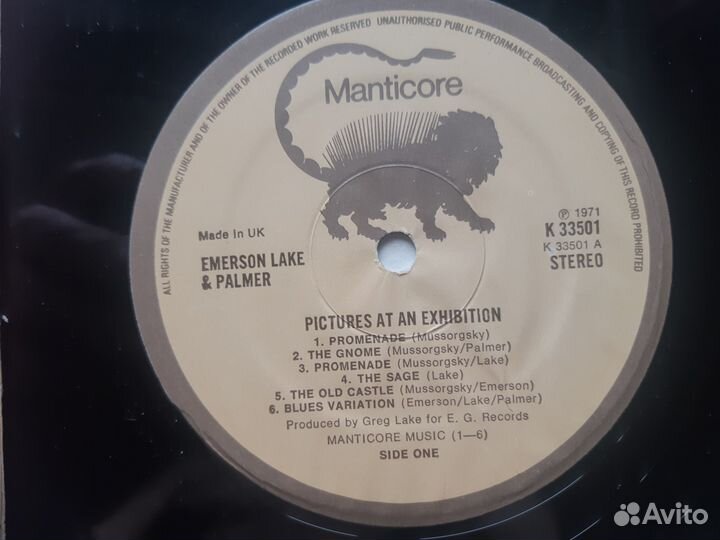 LP/ Emerson Lake&Palmer/ Pictures AT An Exhibition