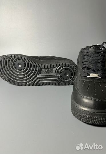 Кроссовки Nike AIR force 1 LOW luxe black gum Люкс