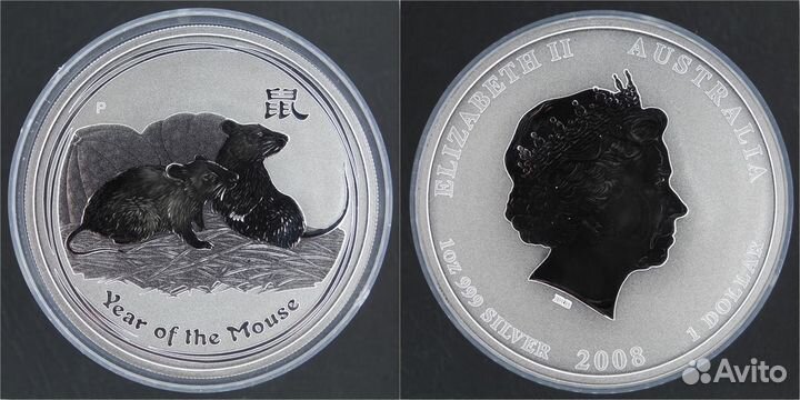 Австралия Лунар 2 / II, 1 oz Ag 999/9999