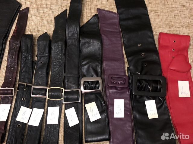 Ремни кожаные