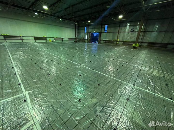 Промышленный бетонный пол под ключ