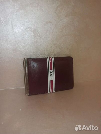 Зажим для денег из натуральной кожи