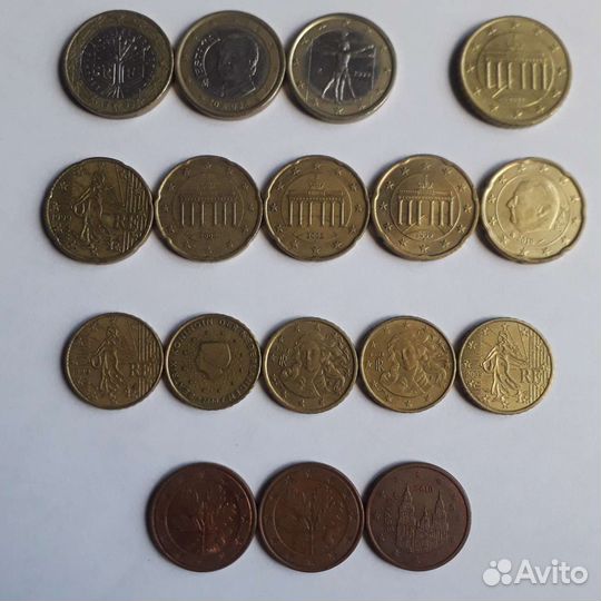 Набор монет: Евро и евроценты