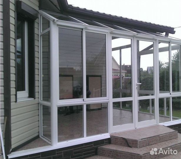 Остекление терассы теплое