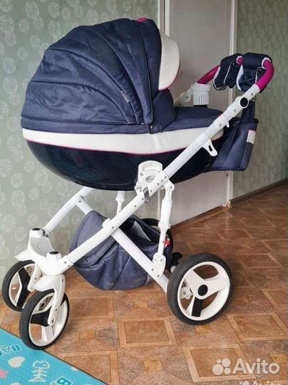 Коляска 2в1 adamex carbon