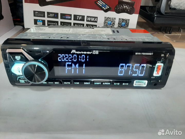 Автомагнитола Pioneer.GB 1din Bluetooth