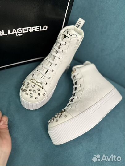 Karl lagerfeld женские кеды 7.5 us и 8us