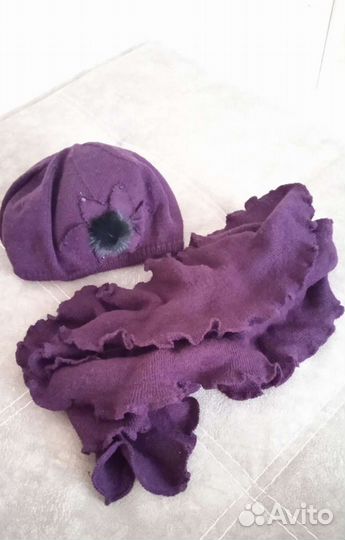 Комплект берет, шарф