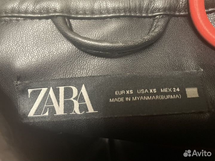 Кожаная куртка Zara