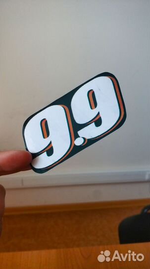 Наклейка на лодочный мотор 9.9