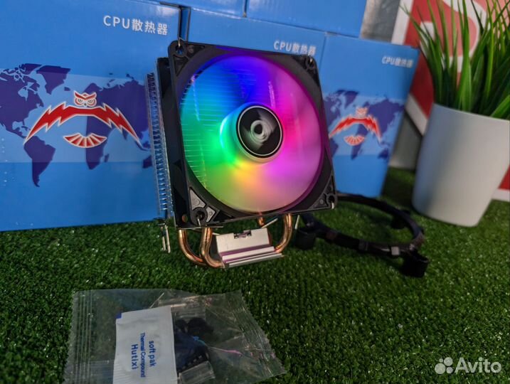 Кулер для Cpu башня RGB lga 115X/1200/1700/AMD