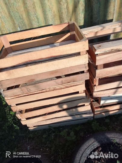 Ящики деревянные, пластиковые