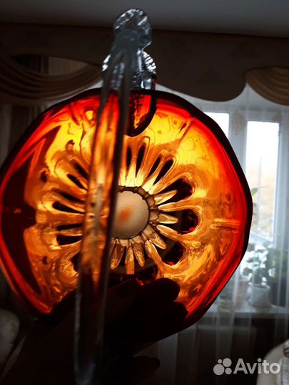 Вазы из цветного стекла Красный май, Чехия