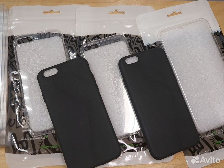 Чехол силикон прозрачный Iph 6s/7/8