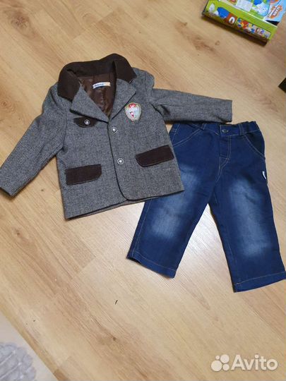 Костюм пиджак и брюки на мальчика 92 см